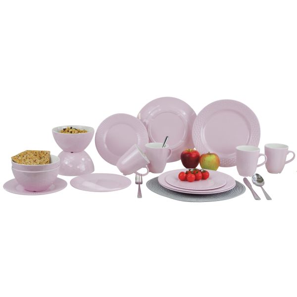 Gimex Geschirrset Royal Line rosa