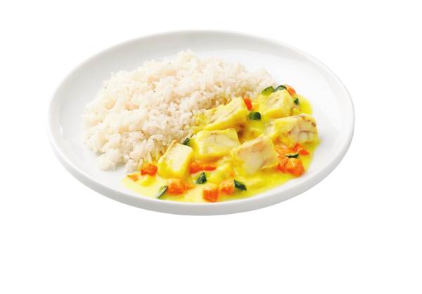 Fischragout mit Gemüse-Sauce