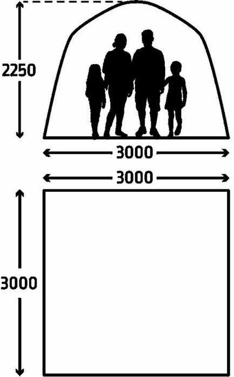 Air Shelter - Luft-Pavillon,300x300cm – Bild 3