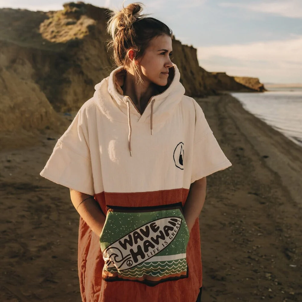 Wave Hawaii Poncho Campeche M